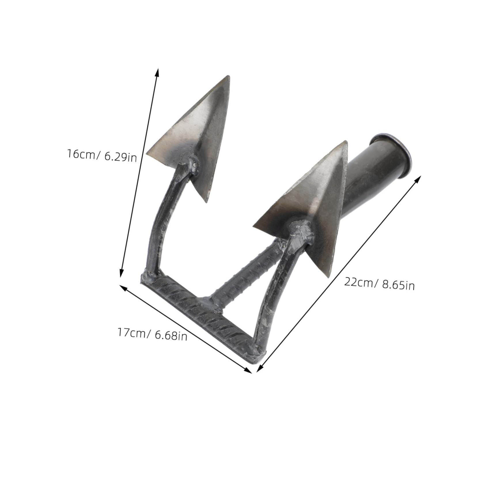 Toddmomy 2 Pezzi Triangolare Manuale per Diserbo e Strumento da Leggero e Portatile per Coltivazione e Manutenzione del per Giardinaggio e Agricoltura