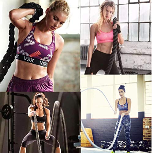 Battle-Rope-Climbing-Ropes-Household-Multi-Function-Fitness-Rope-Mens-Durable-Fitness-Training-Equipment-Garden-Garage-with-Thick-Throwing-Rope-Color-BlackOrange-Size-9M-38MM