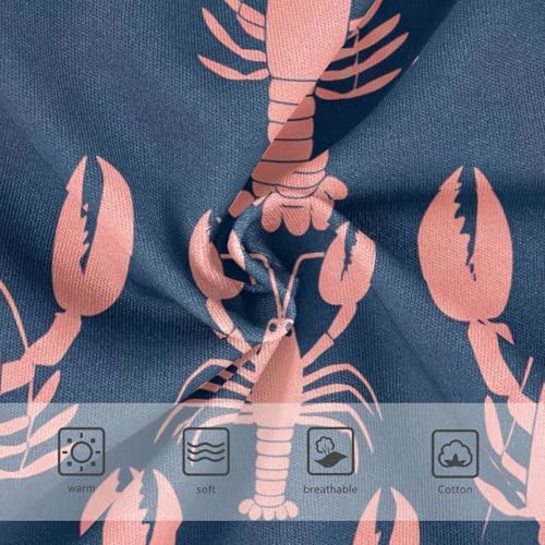 Cotton Girls Underwear Toddlers Cute Peach Lobster Dark Blue Girl Panties Cute Pattern Kids Briefs Undies 2t3