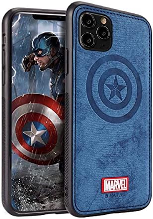 NARYM Case with Avengers Character Compatible with iPhone 13 Pro 6.1-Inch, Captain America, Blue