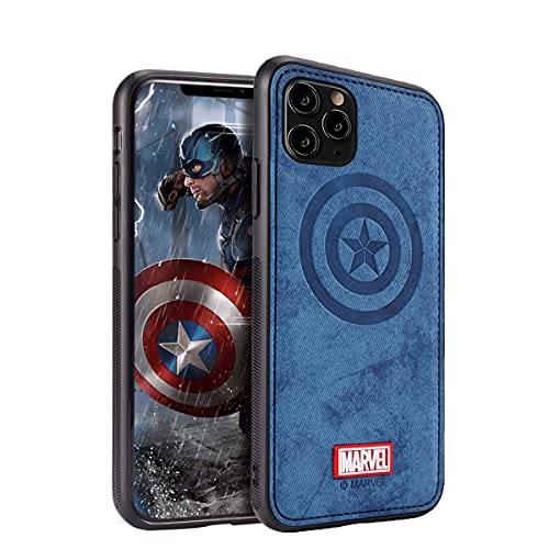 Narym Case With Avengers Character Compatible With Iphone 13 Pro 6.1-Inch, Captain America, Blue #TOP1