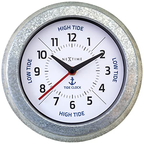 NeXtime Wall Clock, Metal, Blue, One Size - Image 2