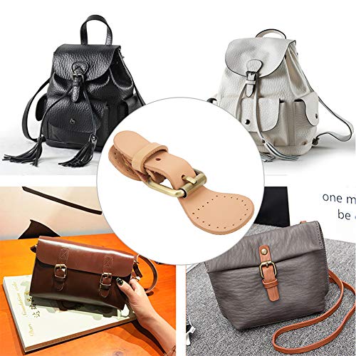 HEEPDD Bag Buckle Lock, Faux Leather Tab Closure with Bronze Fittings for Handbag Shoulder Bag Shoulder Bag - Image 2