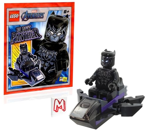LEGO Marvel Avengers Super Heroes Minifigure - Black Panther with Jet (Limited Edition)