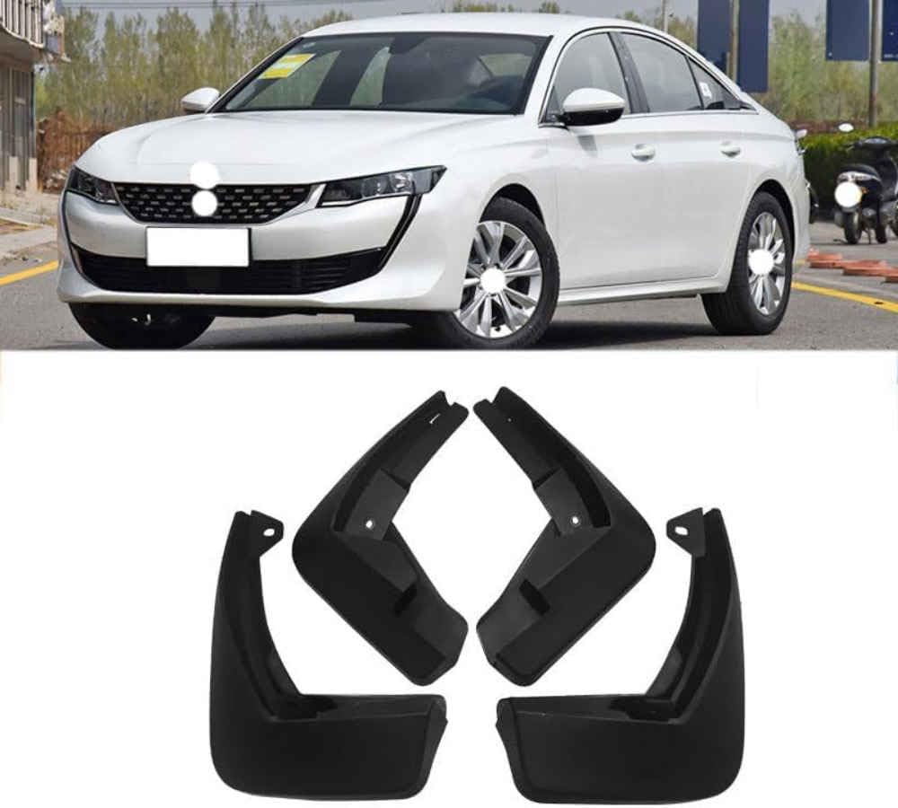 Guardabarros coche hwojjha para Peugeot 508L que evitan salpicaduras de agua y suciedad