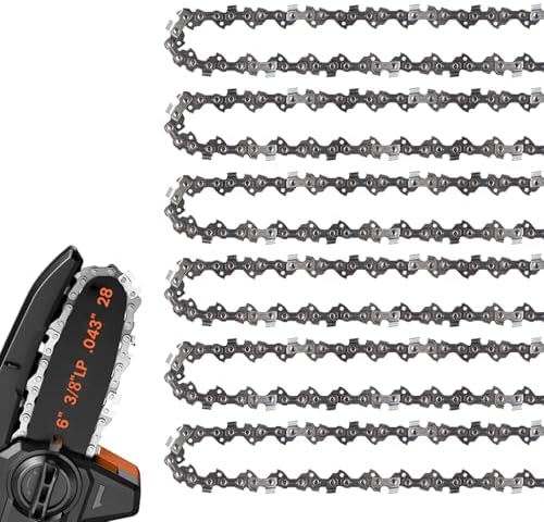Amazon.com: E & S 6 Pack 6 Inch Chainsaw Chain 3/8