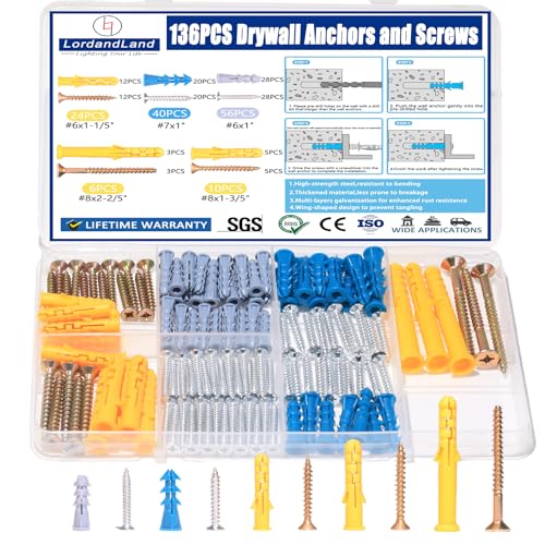 LordandLand 136PCS Anchors Kit