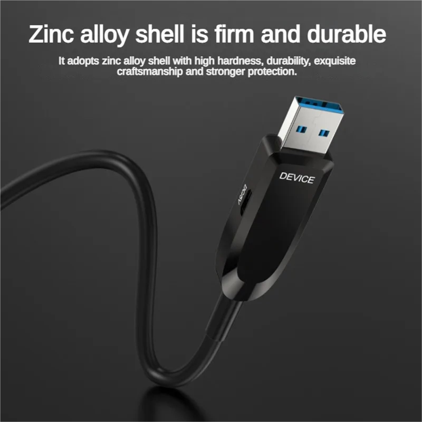 Cavo di prolunga USB 3.0 ottico attivo in fibra ottica Cavo di prolunga USB 3.1 da 10 Gbps con carica da 5 V Compatibile con USB 2.0 for fotocamera Smart TV(M to M,10m)
