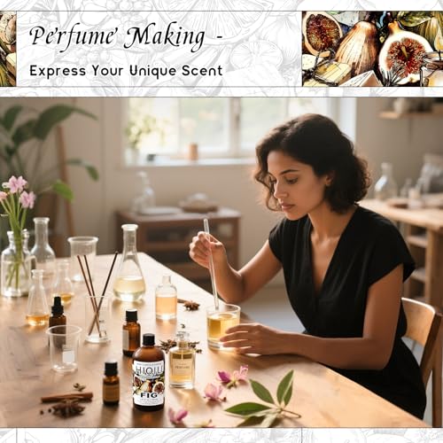 Image of HIQILI Fig Fragrance Oil, DIY Perfume, Add to Bath & Body Products - 150ML | Suitable for Hotel Scent Diffuser, Candle & Soap Making Kit, Add to Skin Care Product, Graduated Dropper Included