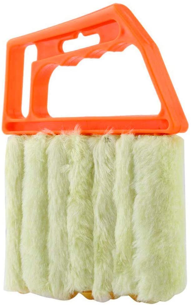 Limpiador de persianas venecianas de microfibra y plumero de ventanas, cepillo de limpieza eficaz para quitar el polvo de persianas y ventanas, ideal para uso doméstico y de oficina