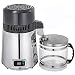JIXIN Distillatore d'Acqua da Bancone, Acciaio Inossidabile 304, Caraffa da Collezione in Vetro, 4L/1.05Gal 750W