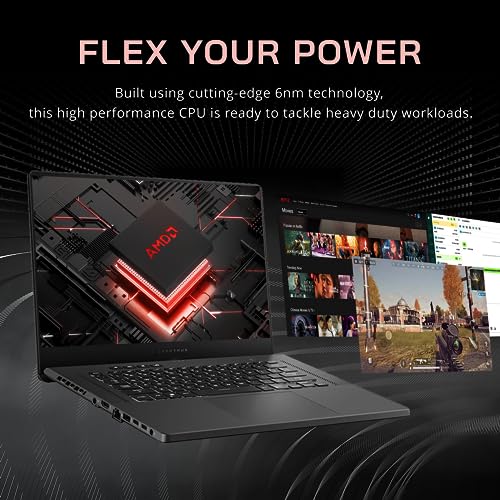 asus ROG Zephyrus G15 15.6'' 240Hz QHD Gaming Laptop, AMD Ryzen 9 6900HS, GeForce RTX 3080 8GB GDDR6, 40GB DDR5 RAM, 1TB PCIe SSD, Tastiera retroilluminata, Webcam HD, Win 11 Pro, Grigio, Scheda USB - Notebook - Immagine 4