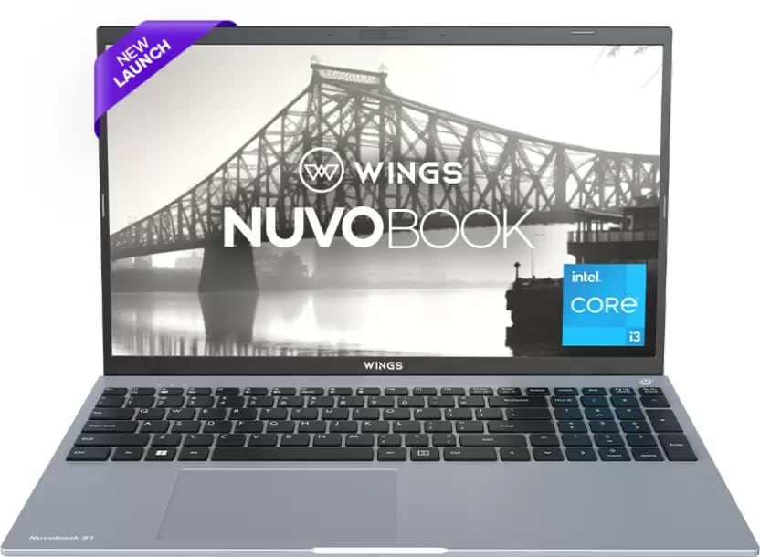 Wings Nuvobook S1 Aluminium Alloy Metal Body Core i3 11th Gen 1125G4 – (8 GB/256 GB SSD/Windows 11 Home) WL-Nuvobook S1-SLV Thin and Light Laptop (15.6 Inch, Silver, 1.60 Kg)