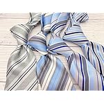 KissTies Mens Necktie Classic Striped Tie For Men In Gift Box - Image 3