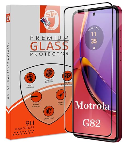 Image of STP FEEL Premium Tempered Glass Screen Protector Compatible For Motorola G52 / Moto Edge 30 / G82 5G / G84 5G / G72 / G42 Cellphone (6.5 Inch,Pack Of 1)|Edge To Edge Coverage Full Protection