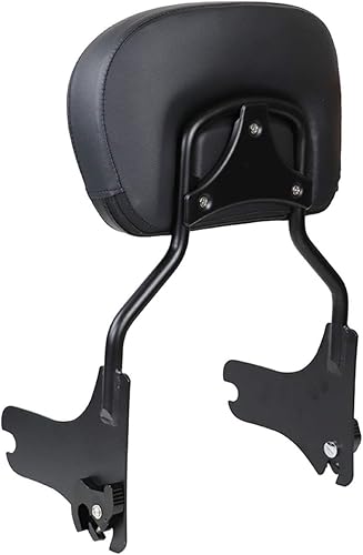 Miniatura 8 de AUFER Respaldo desmontable Sissy Bar respaldo vertical de pasajero con almohadilla de respaldo compatible con Touring Road King Street Glide Electra