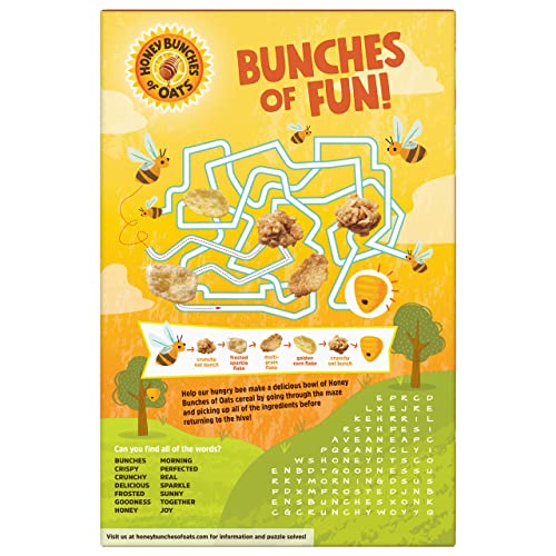 Honey Bunches of Oats Honey Roasted Breakfast Cereal, Honey Oats Cereal with Granola Clusters, 12 OZ Box - Thumbnail 2