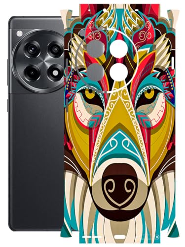Image of AtOdds - Full Body Back Screen Guard Protector Film - Lamination Wrap Skin Sticker Compatible with ONEPLUS 12R (5G) | Scratchproof Matte Finish (Mighty Wolf)