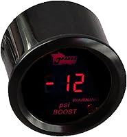Vista 3 de ESUPPORT Medidor digital de turbo boost para coche de 2" (52mm) con luz LED roja PSI