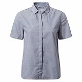 Cuello SolarShield Craghoppers Natalie Short Sleeved Camisa, Mujer, Combo Azul Marino Oscuro, 8