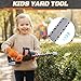 3-in-1 Kids Yard Tools - Kids Weed Wacker Toy, Kids Leaf Blower & Chainsaw, Kids Garden Tools with Safety Equipment, Realistic Lights & Sounds, Pretend Play Outdoor & Indoor Toys