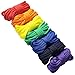 Produktbild EDGEAM 7er Paracord Set Armband Fallschirmschnur Survival Nylon Seil DIY (Regenbogenfarbe)