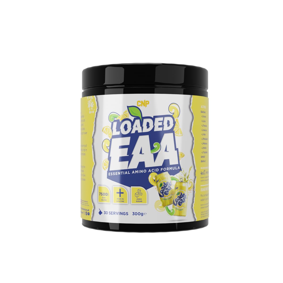 CNP Professional Loaded EAAs, Essential Amino Acids, BCAAs, Muscle Repair & Recovery Powder, 300g / 100g and 30/10 Servings, 12 Delicious Flavours (Fantasy Lemon, 300g)
