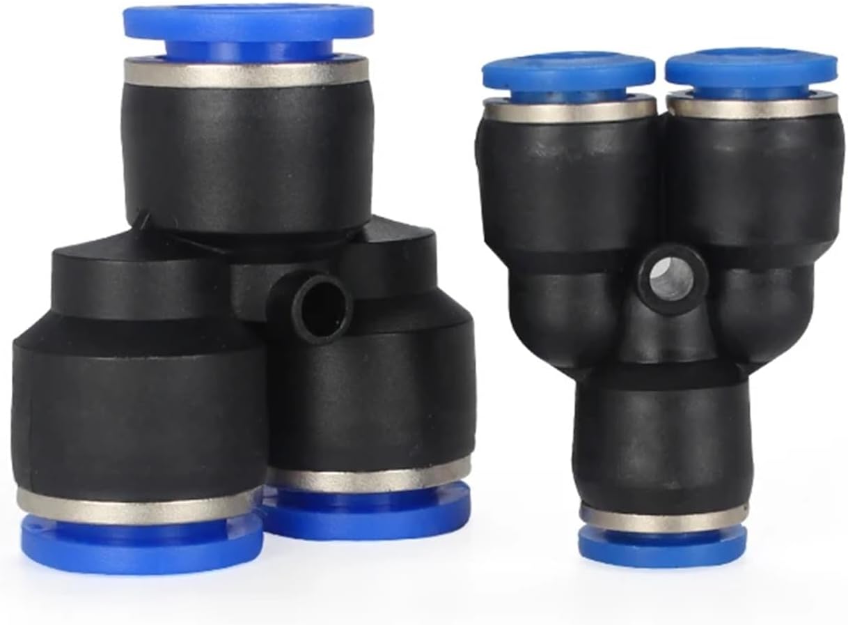 Pipe Fittings Plastic Pneumatic Connector Fitting Water Connecting PY PW Connect 4 6mm 8mm 10mm 12mm Y Shape 1Pcs(PW 6-4)