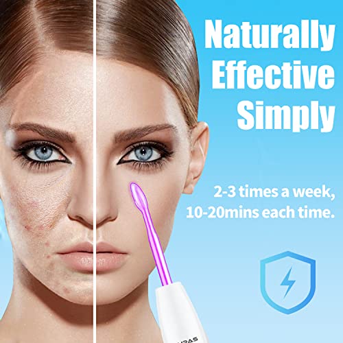 High Frequency Facial Wand-Uupas Portable Handheld High Frequency Facial Machine Skin Facial Wand With 4 Violet Tubes #TOP3