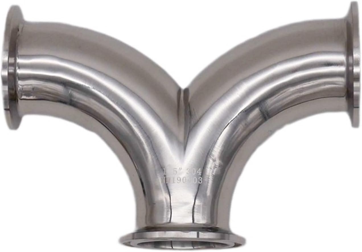 1.5"TC Tri Clamp Tee-Wye Sanitary 304 Stainless Steel Homebrew Beer Craft Parts