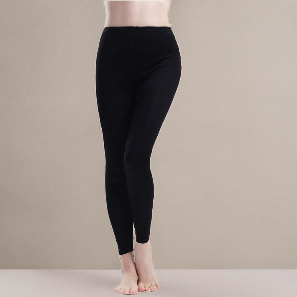 Paradise Silk Ropa interior de punto de seda pura para mujer, pantalones largos, solo parte superior o inferior