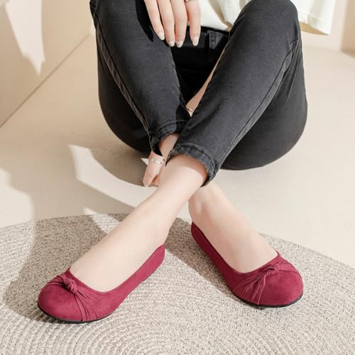 Image of Veittes Women's Round Toe Wide Width Ballet Flats