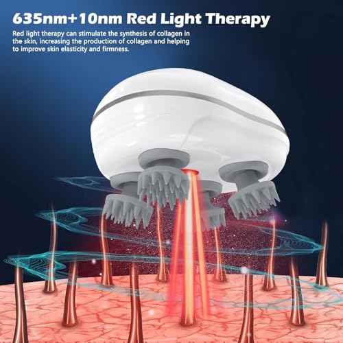 Image of Yeipis Premium Head Scalp Electric Massager | Scalp Massaging Brush | IPX7 Water Resistant,Portable Deep Massager For Hair & Head Relaxation at Home | Shiatsu Massage forr Stress Relax (Multicolor)