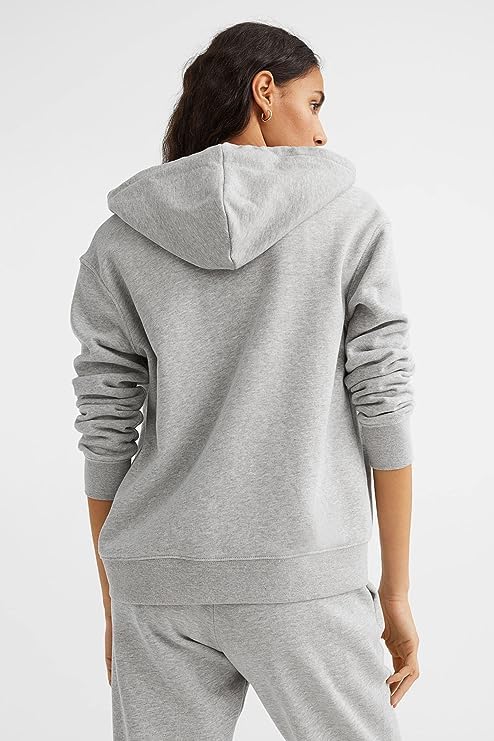 Image of Women's Hoodie for Casual Winter Wear Cotton Warm Zipper Jacket Hooded Neck Hoody