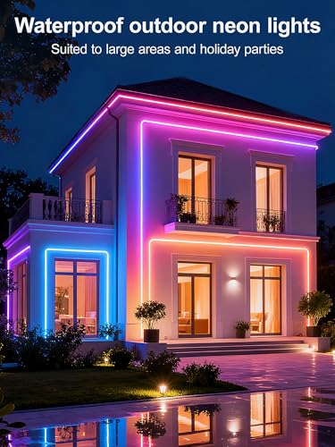 20FT Neon Rope Lights App Remote Music Sync for Indoor Decor - image 2