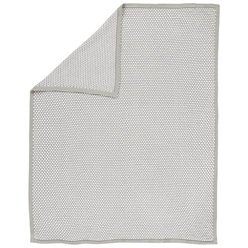 Alvi Strickdecke 100% Baumwolle 75x100 New Waffle grau 994-9