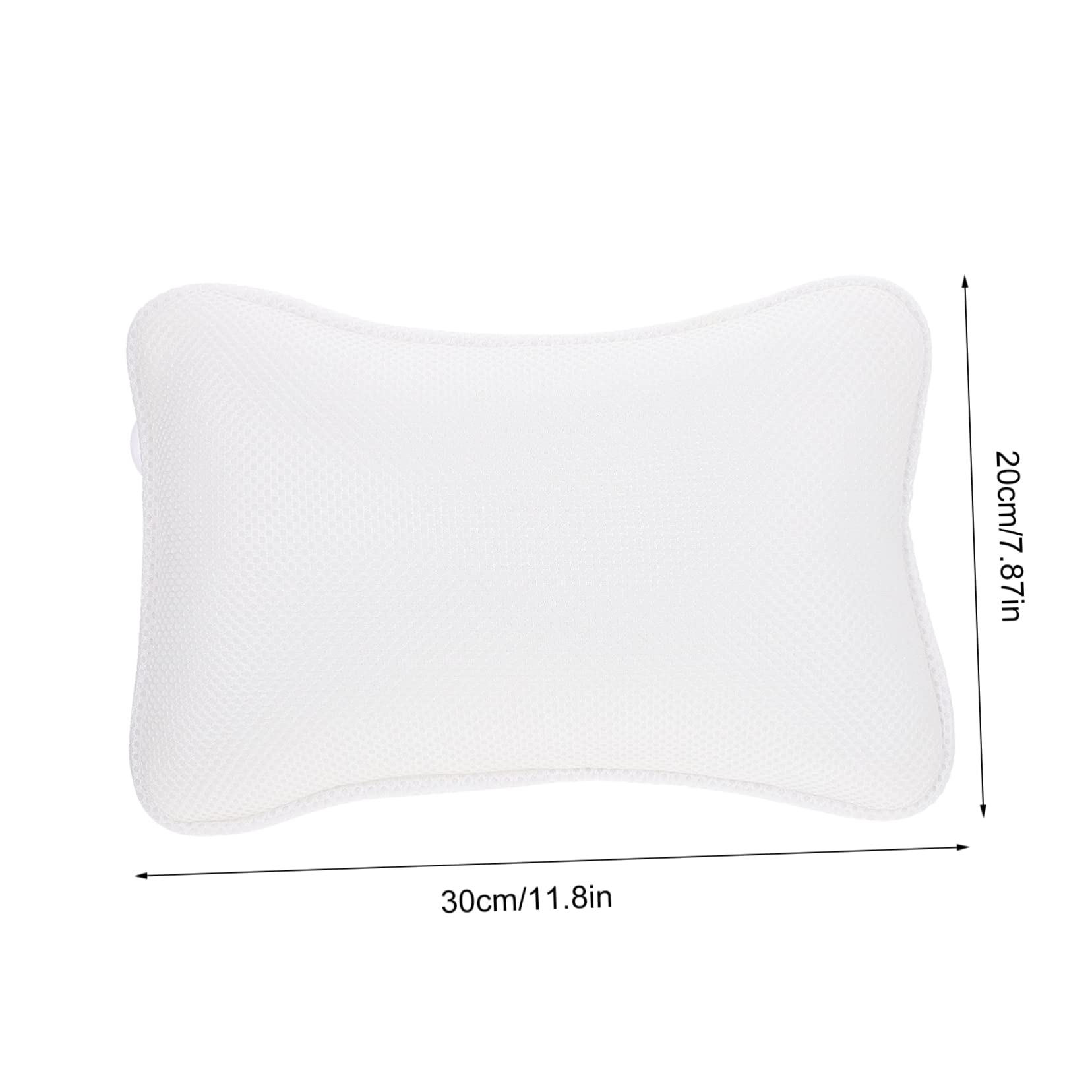 WOFASHPURET 1Pc Mesh Bath Pillow with Suction Cups Comfortable Spa Headrest for Bathtub Quick Drying Breathable Cover Easy to Use and Clean for Relaxation and Support