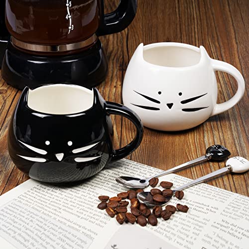 Koolkatkoo Cute Cat Mug Ceramic Coffee Mugs Set Gifts