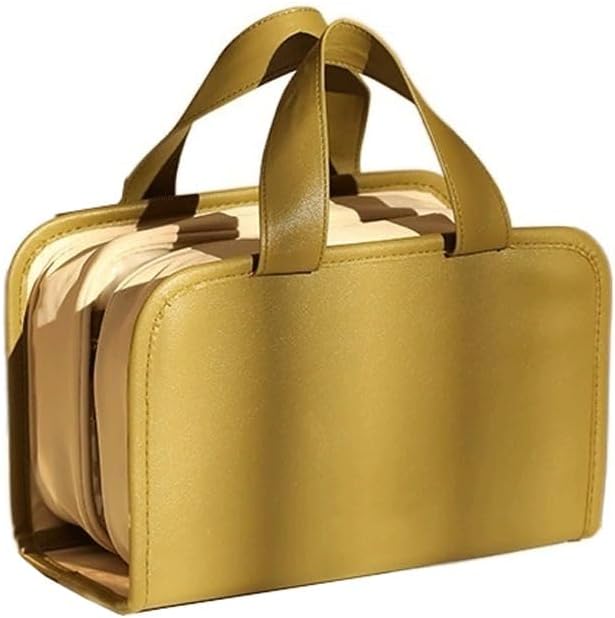Book cosmetic bag Large capacity portable travel Makeup brush toiletries skin care product storage