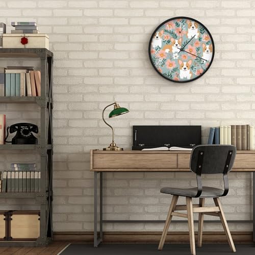 Horloge murale moderne Corgi au design rond et finitions soignées - 7