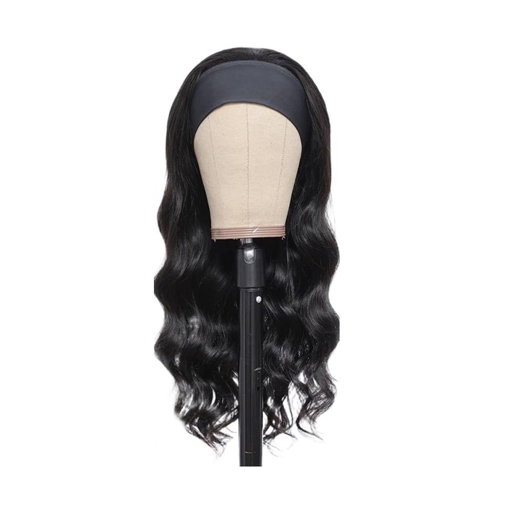 Parrucca for capelli Parrucche for capelli umani a onda del corpo for donna Colore naturale Parrucca Wear And Go senza colla 180 densità(14inches)