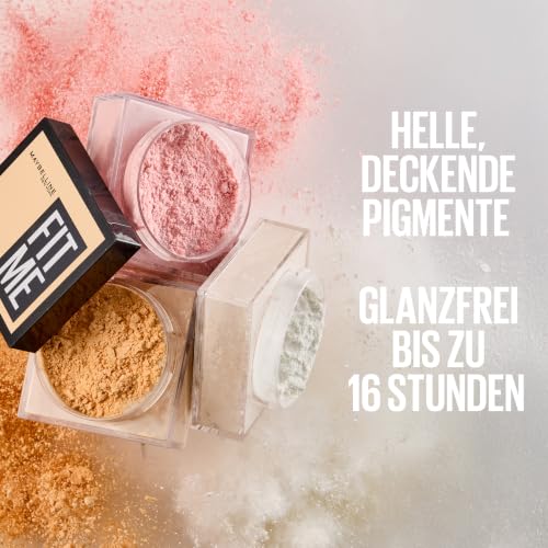 Maybelline New York Fit Me Loose Setting Powder, Fixierendes loses Puder für 16H Halt & Matt-Finish… – Ansicht 6