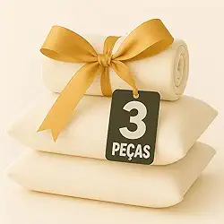 Jogo Lençol com Fronhas Premium 100% Algodão300 Fios Liso Fio Penteado (QUEEN)