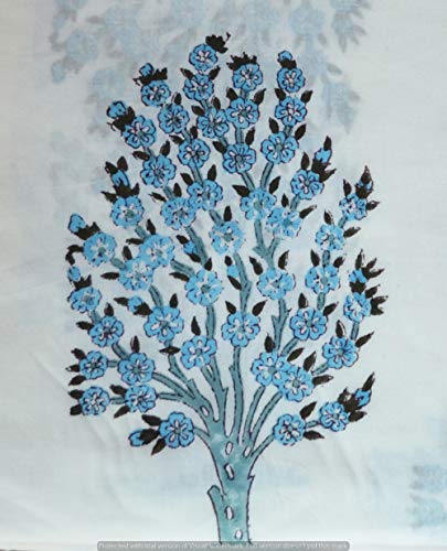 Tissu en coton imprimé arbre pour créer votre housse de canapé et robe d'été
