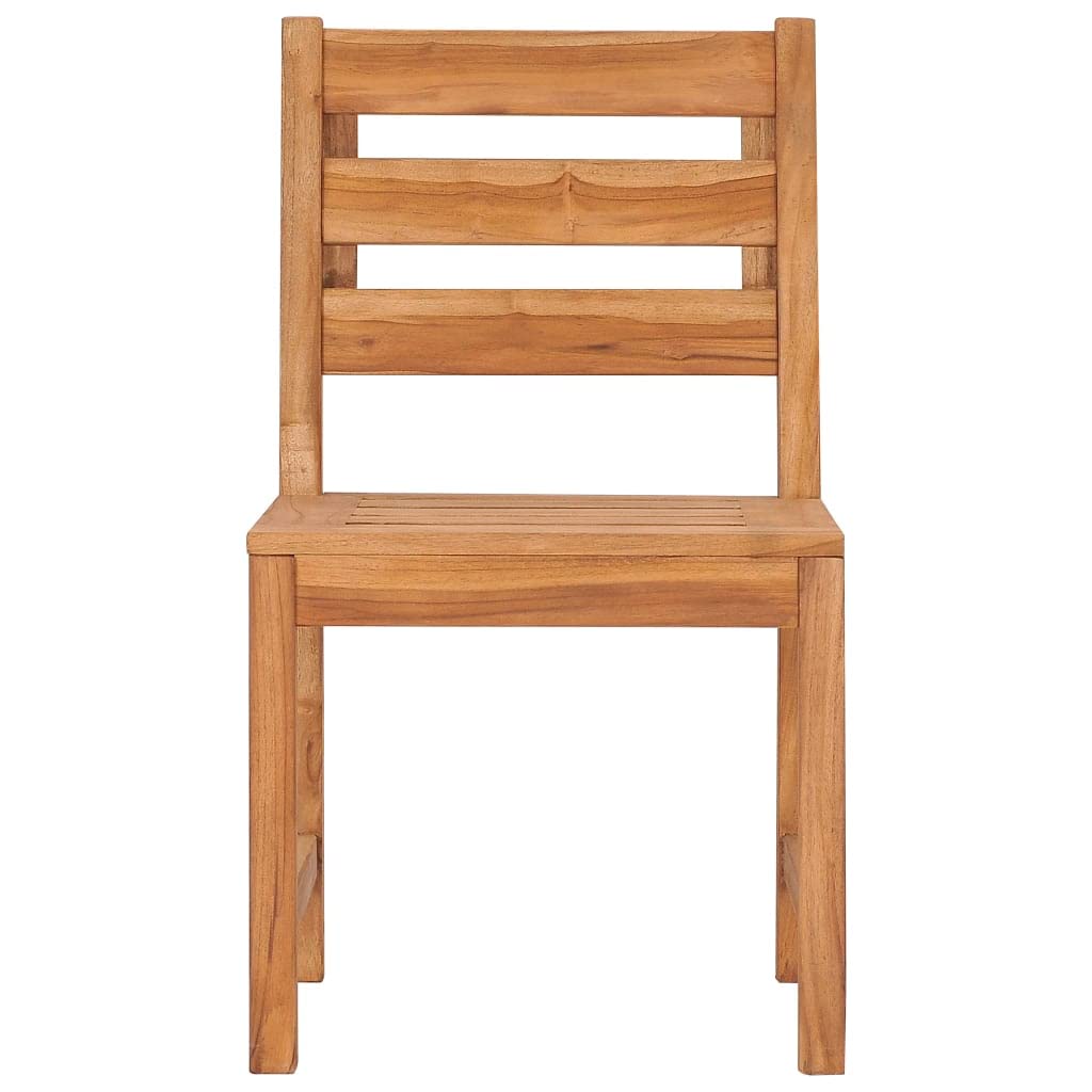 Set di 6 sedie da giardino in legno di teak, mobili da esterno durevoli, resistenti alle intemperie, design elegante per patio, terrazza e cortile, perfette per rilassarsi e divertirsi