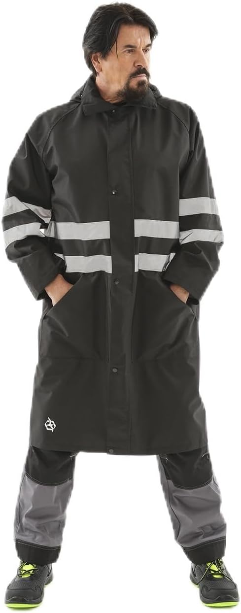 Safety Raincoat ALBATROSS PLUS Long Hooded Waterproof Emergency Rain Jacket Poncho for Men Women Adults