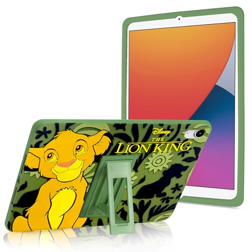 Image of Disney Lion King Kids iPad Case - 10.9 Inch Case for iPad 10th Generation (2022) & A16 11th Generation 11 inch (2025) - Tablet Cover with Stand, Shockproof Silicone Protector