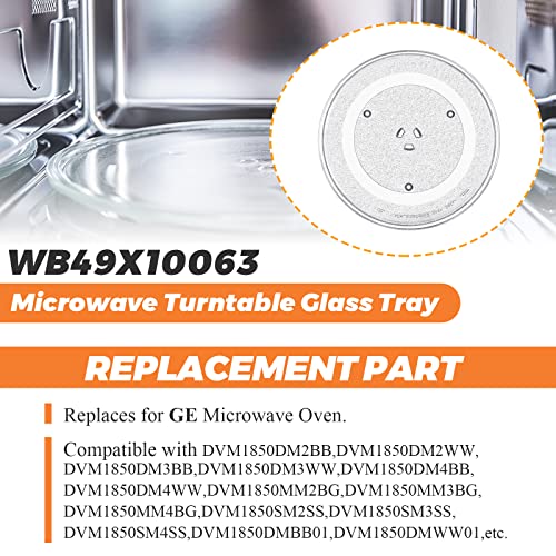 Wb49X10063 Microwave Turntable Glass Tray 14.2” Plate By Beaquicy - Replacement For Ge #TOP6