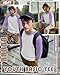 YooAurvox Boys 3/4 Sleeve T Shirts Kids Baseball Raglan Shirts Youth Crew Neck Basic Tees Breathable Jersey 2026 5-14Y(White/Light Purple,9-10 Years)