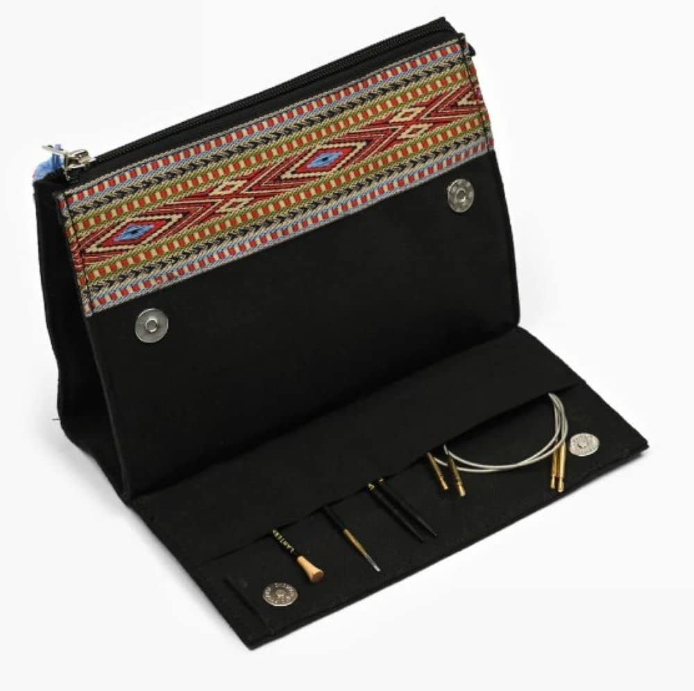 Lantern Moon - Lantern Moon Canvas Black (20x15cm) Handmade Tool Kit with Magnetic Closure - 1 Set - Image 2